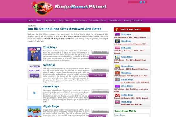 bingobonusplanet.com site used Cico