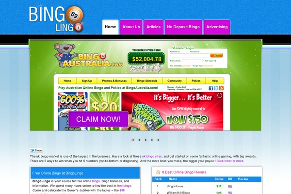 bingolingo.com site used Bingolingo