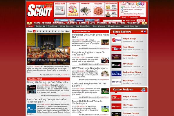 bingoscout.com site used Transcriptv1024