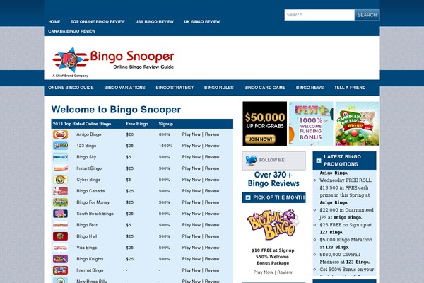 bingosnooper.com site used Rayon