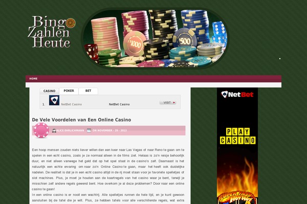 bingozahlen-heute.com site used Pokergreen