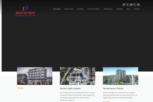 Construction theme site design template sample