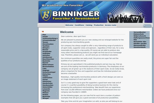 binninger.org site used Binninger_theme_litschi
