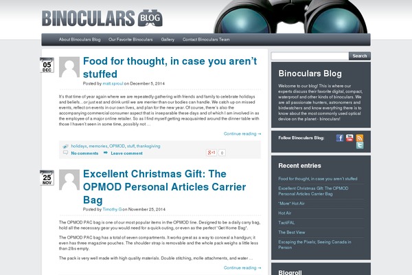 binocularsblog.com site used Binocularblog