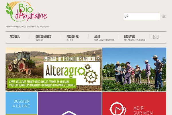 bio-aquitaine.com site used Biodaquitaine