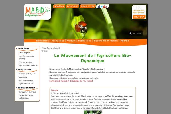 bio-dynamie.org site used Mabd