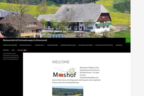 Twenty Fourteen theme site design template sample