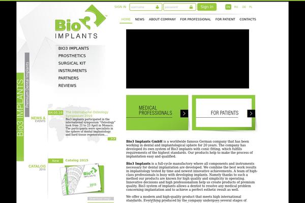 bio3-implants.com site used Bio3_devlex.pro