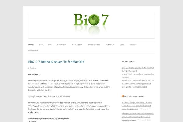 WordPress website example screenshot