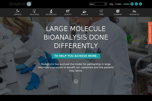 bioagilytix theme websites examples