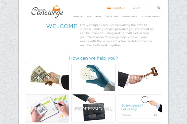 biocomconcierge.org site used Biocomconcierge