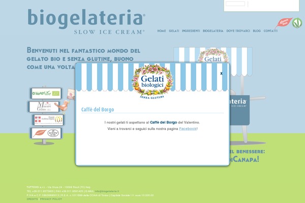 biogelateria.it site used Biogelateria