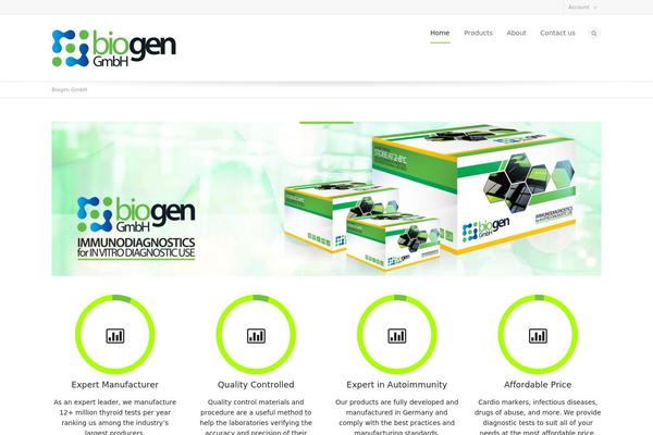 WordPress website example screenshot