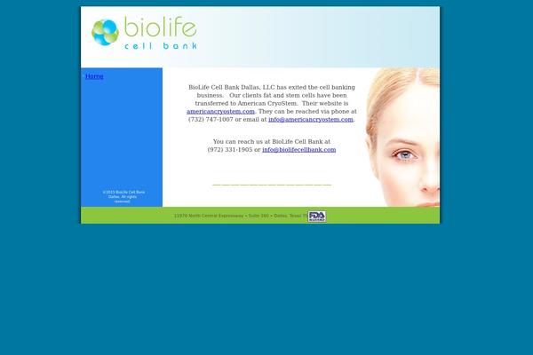biolifecellbank.com site used Biolifebankcell