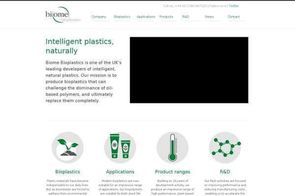 biomebioplastics.com site used Industrial