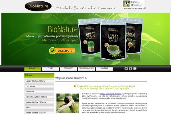 bionature.sk site used Bionature