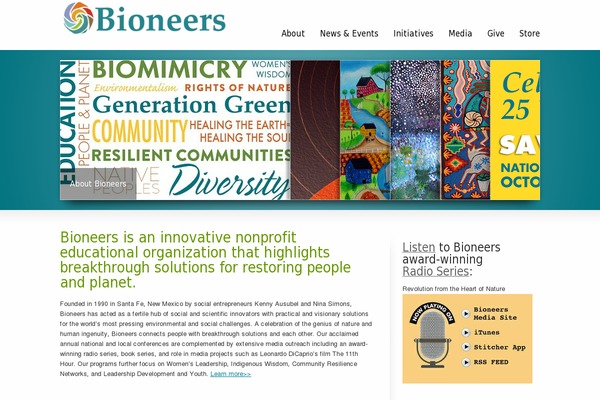 bioneers.org site used Bioneers