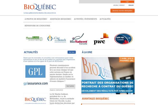 bioquebec.com site used Bioquebec