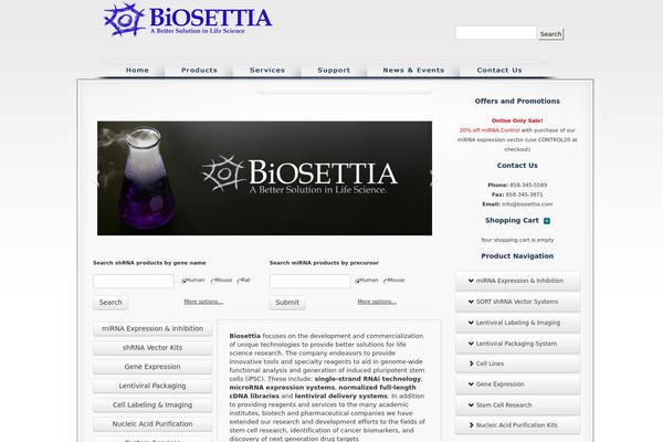 biosettia.com site used Biosett