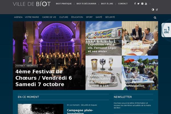 biot.fr site used Theprint-child
