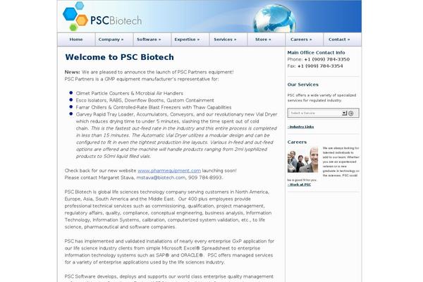 biotech.com site used Pscbiotech