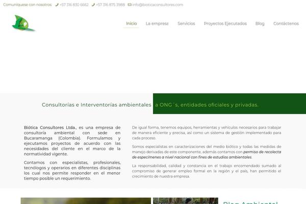 WordPress website example screenshot