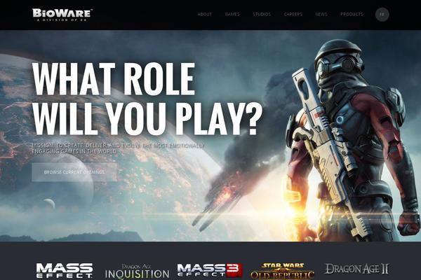 bioware.com site used Bioware