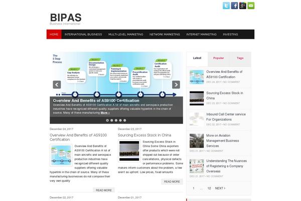 Bootstrap Blog theme site design template sample