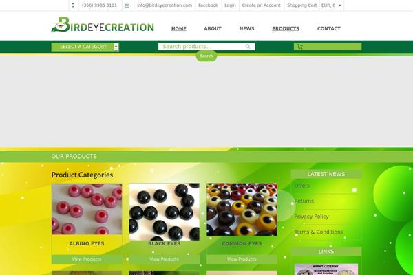 birdeyecreation.com site used Birdeyecreation