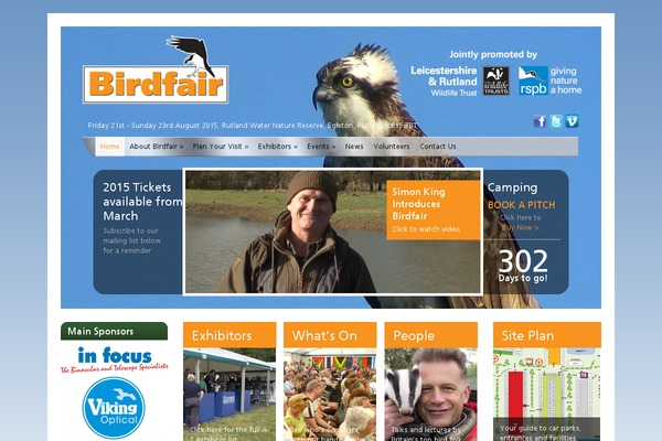 birdfair.org.uk site used Birdfair2015