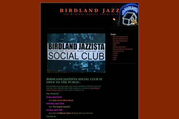birdlandjazz.org site used Black-LetterHead