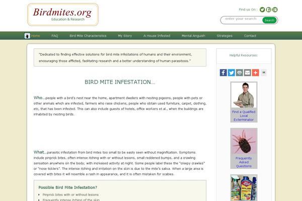 birdmites.org site used Birdmites