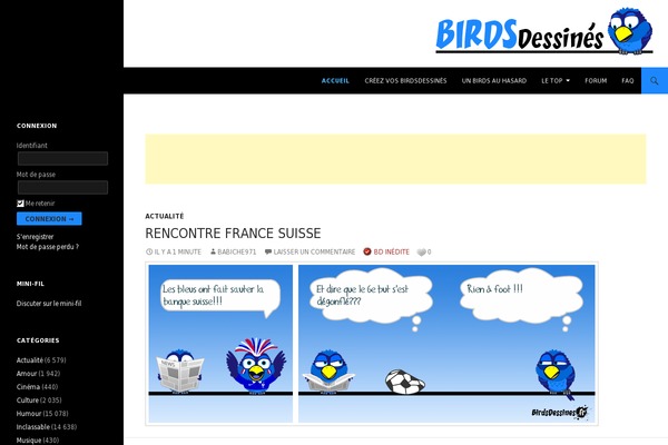birdsdessines.fr site used Birds2015
