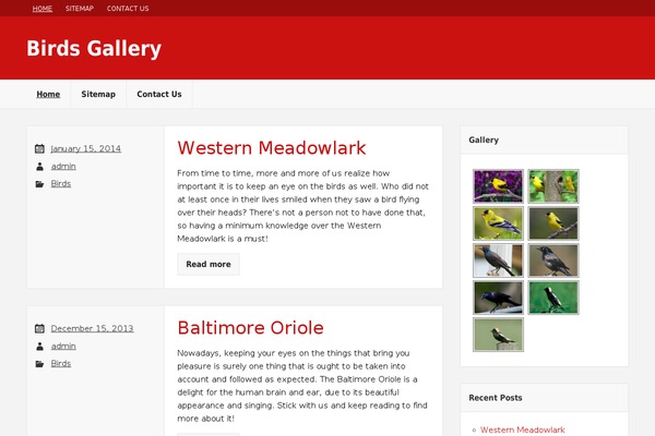 birdsgallery.net site used Rubine Lite