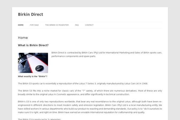 WordPress website example screenshot