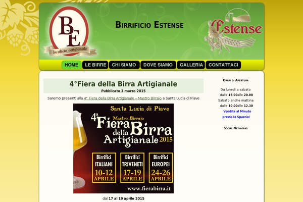 birrificioestense.it site used Bev08