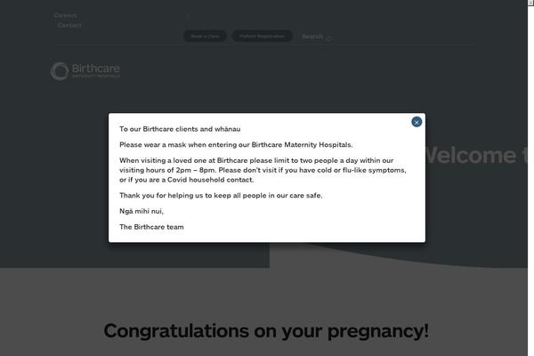 birthcare.co.nz site used Evolution-child-wakefield