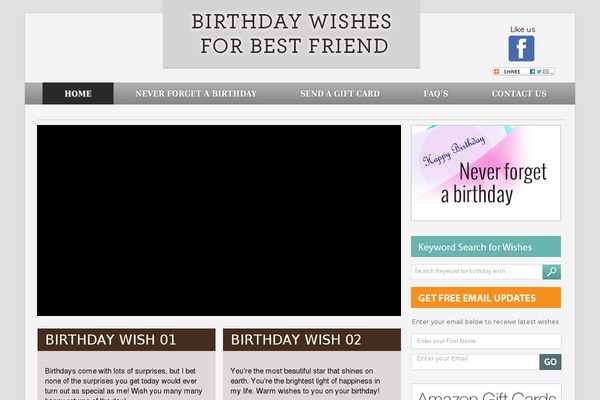 birthdaywishesforbestfriend.com site used Birthday