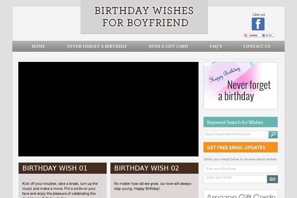 birthdaywishesforboyfriend.com site used Birthday