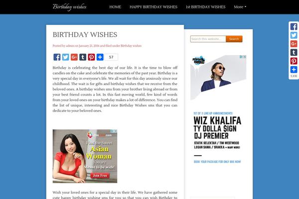 birthdaywishessms.com site used Tempera