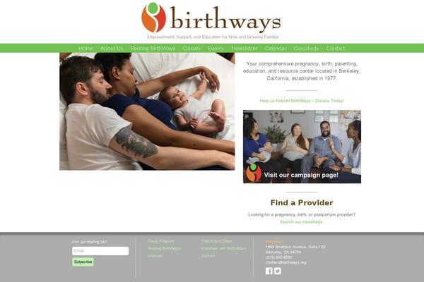 birthways.org site used Birthways2015