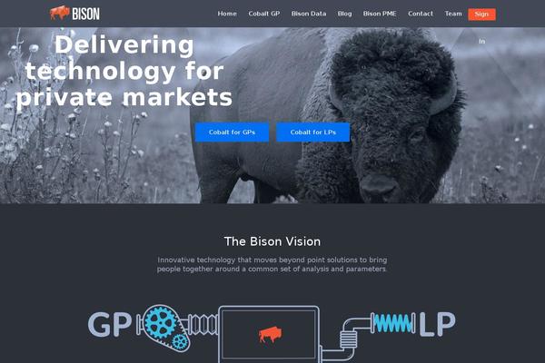bison.co site used Marketing-wordpress-theme