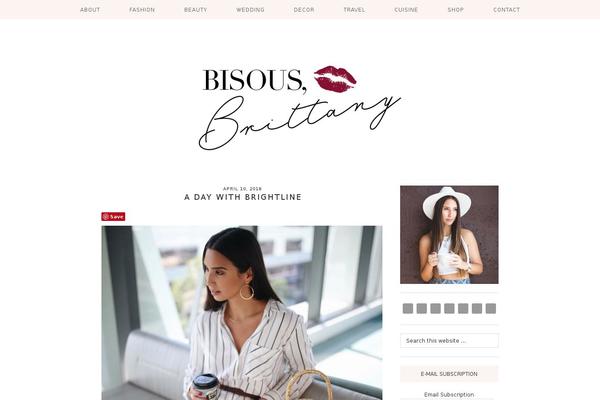 Blush theme site design template sample