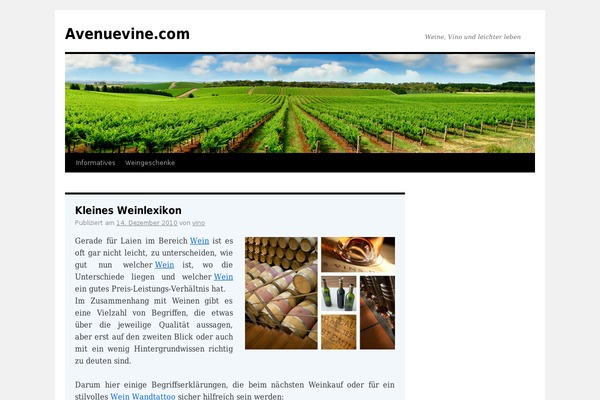 Twenty Ten theme site design template sample