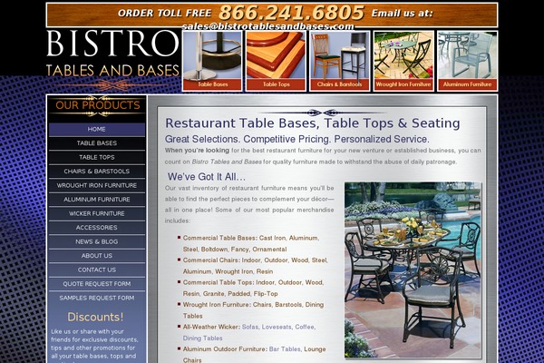 bistrotablesandbases.com site used Bistrotablesandbases1