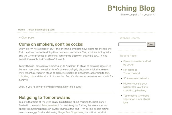 The Common Blog theme site design template sample