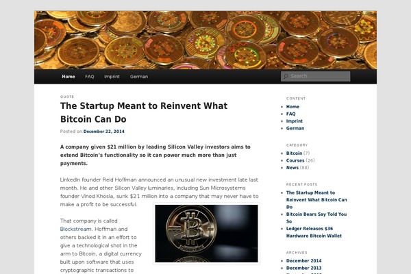 WordPress website example screenshot