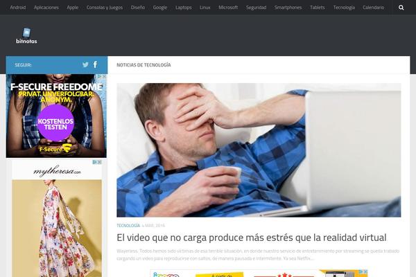 Hueman theme site design template sample