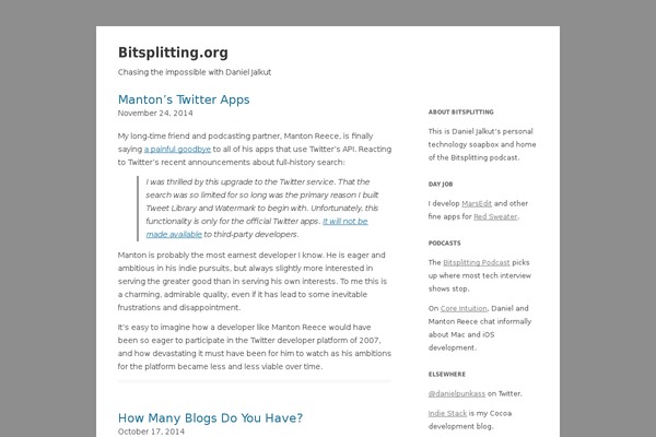 bitsplitting.org site used Bitsplitting