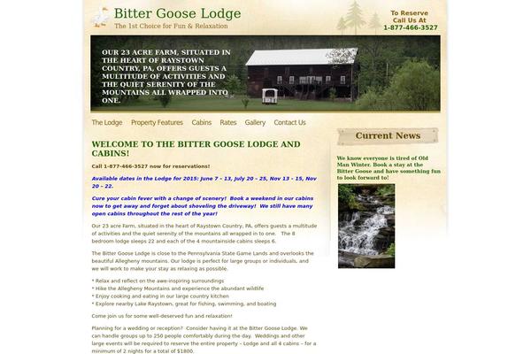 bittergooselodge.com site used Bittergoose